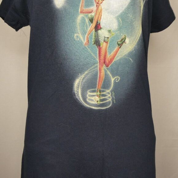 Teefury Tinker Bell Disney Graphic T Shirt Navy M - Picture 4 of 7